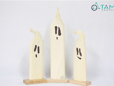 Bộ 3 con ma trơi tóc ngọn lửa gỗ tự nhiên